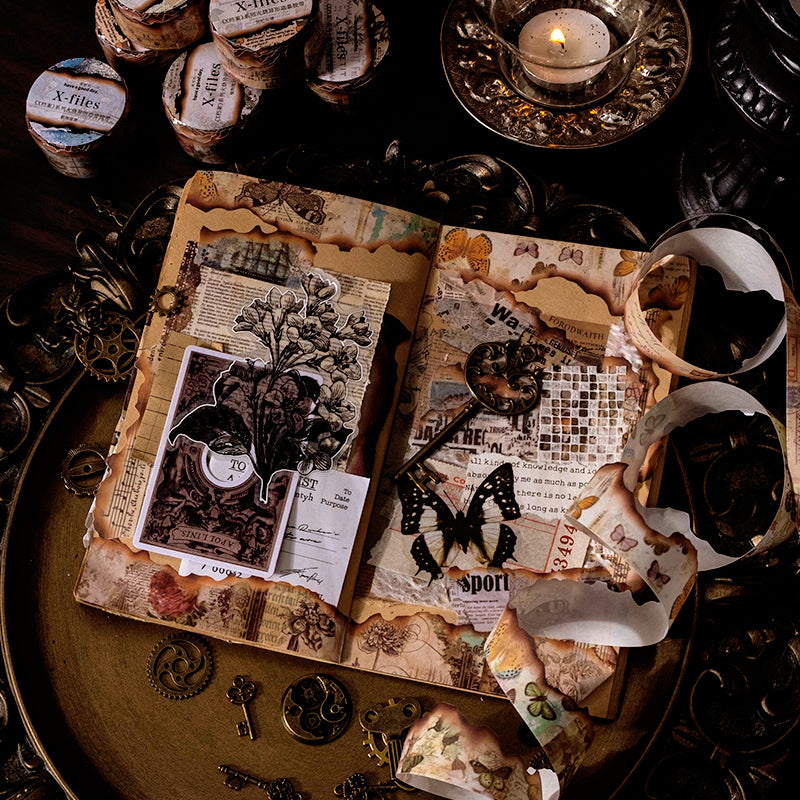 X-Files Retro Burnt Edge Washi Tape b6