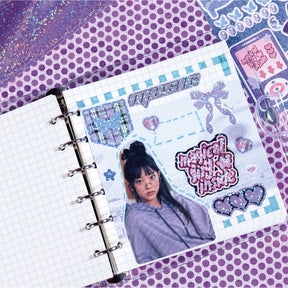 Y2K Cow Girl Series Square Loose-leaf Jounal Notebook b4