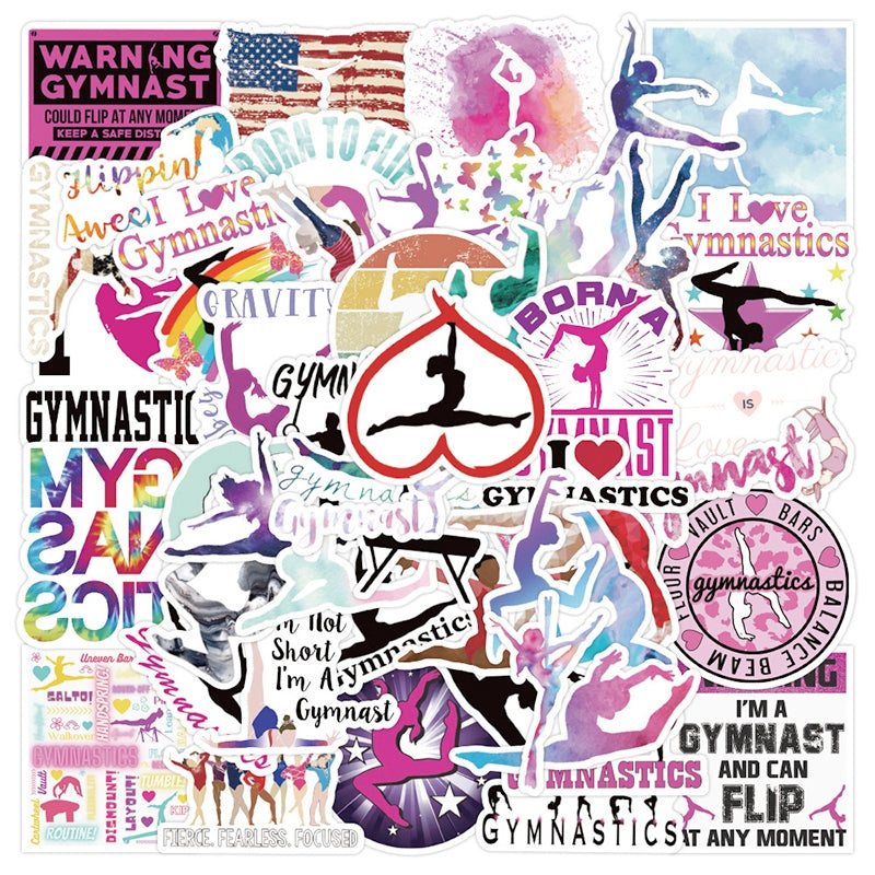 Yoga and Sprots Symbols Vinyl Sticker b1