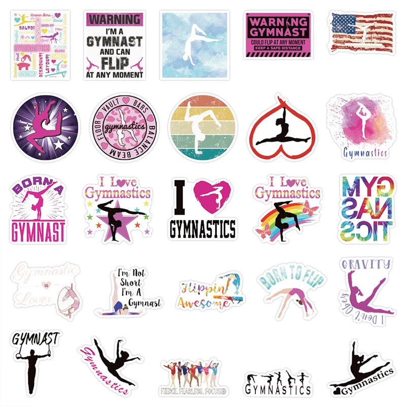 Yoga and Sprots SymbolsVinyl Sticker b5