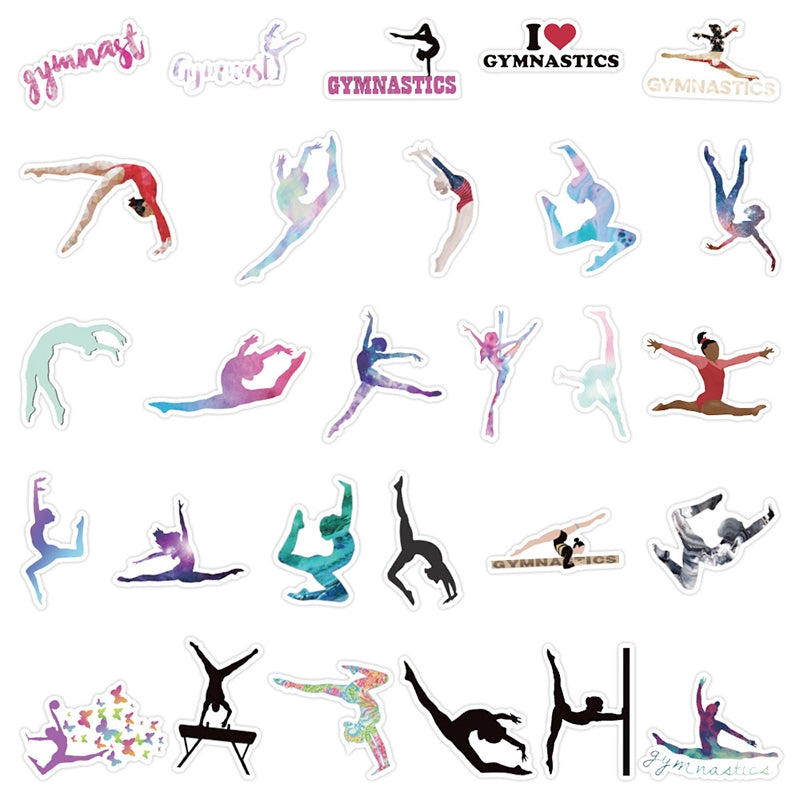 Yoga and Sprots Symbols PVC Sticker b6