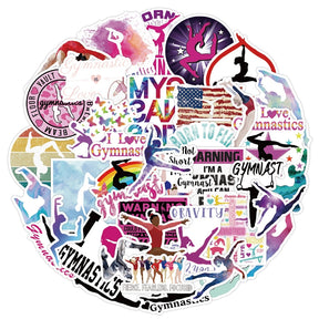 Yoga and Sprots Symbols Vinyl Sticker sku