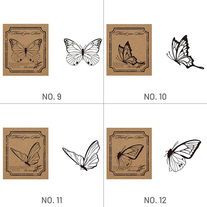 Personalized Library Book Stamp with Beautiful Butterfly Theme