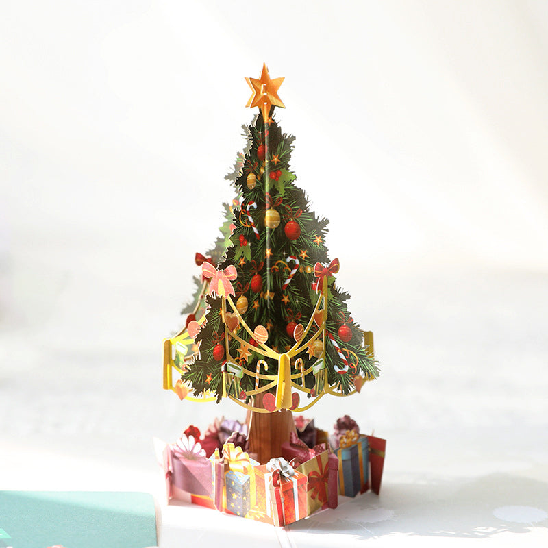3D Christmas Tree Pop-Up Greeting Card a2