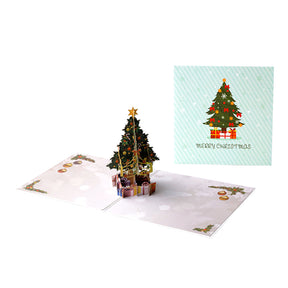 3D Christmas Tree Pop-Up Greeting Card a