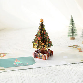 3D Christmas Tree Pop-Up Greeting Card b1