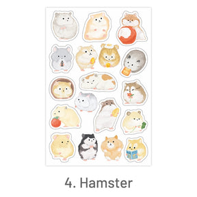 4.Hamster Furry Little Cute Series Stickers