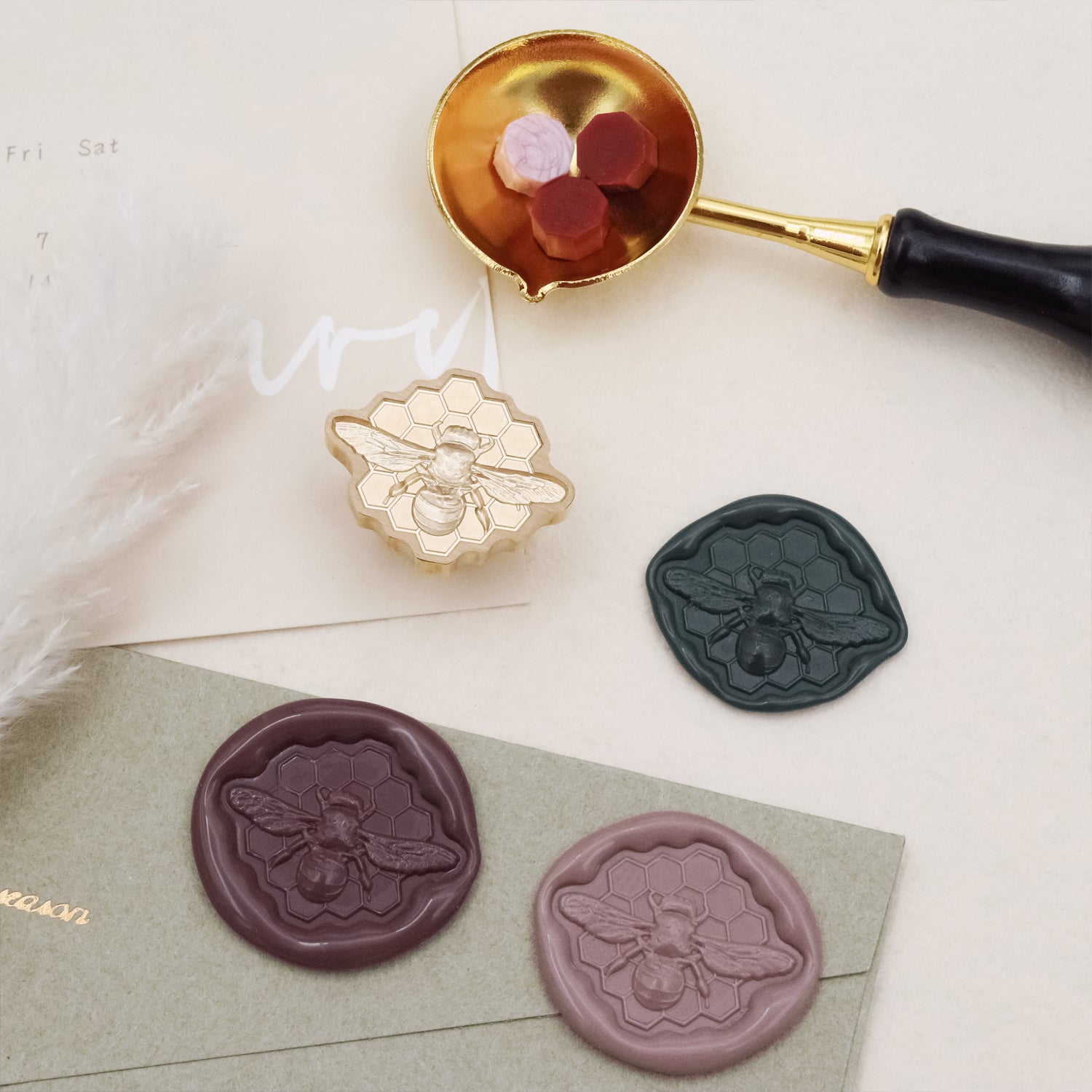 Stamprints 3D Relief Bee Wax Seal Stamp 4