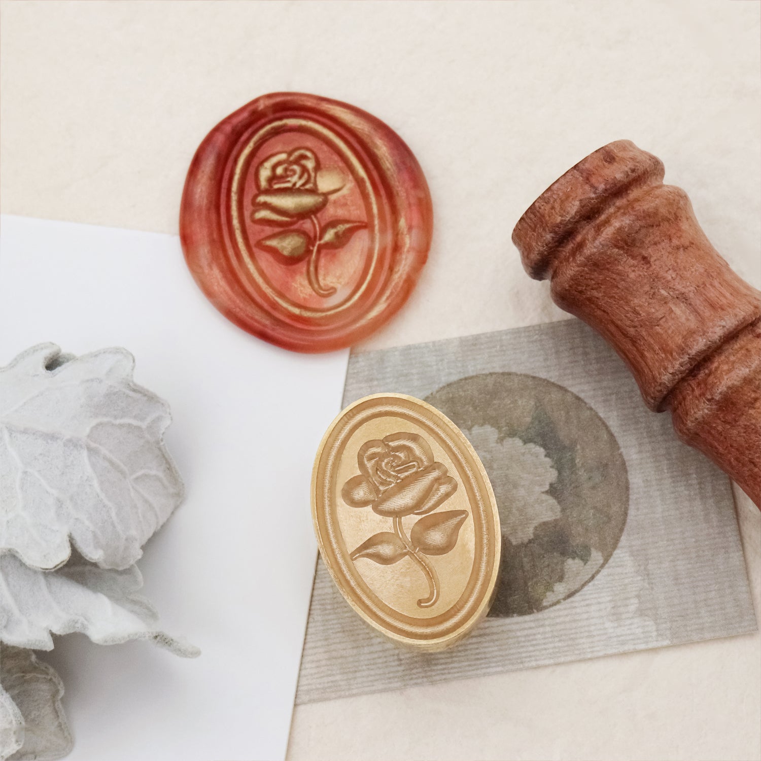 Stamprints 3D Relief Rose Wax Seal Stamp 5