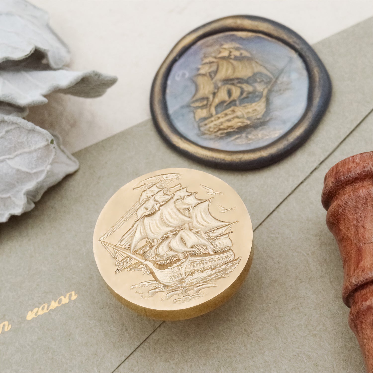 Stamprints 3D Relief Sailing Ship Wax Seal Stamp 