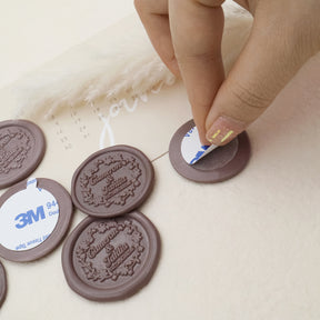 Custom Wax Seal Stickers - Custom Wedding Self-Adhesive Wax Seal Stickers (27 Designs)