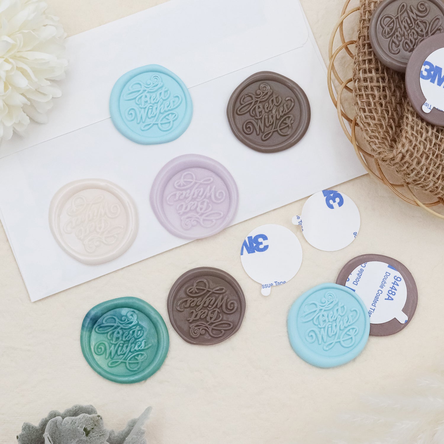 Stamprints Greeting Self-adhesive Wax Seal Stickers 4