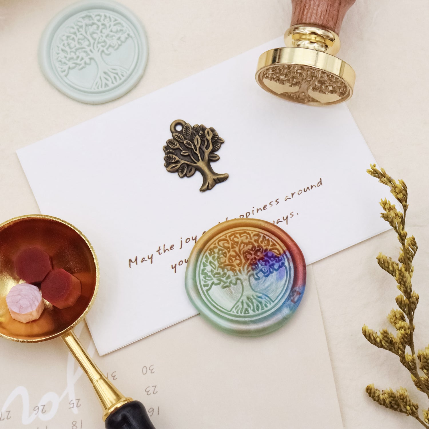 Stamprints Tree of Life Wax Seal Stamp 3