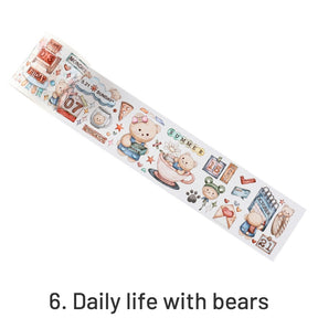 A Bear Series Cartoon Washi Tape Set sku-6
