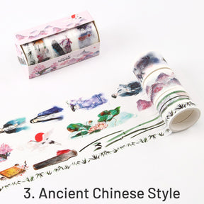 Aesthetical Chinese Ancient Scenery Boxed Washi Tape Set sku-3