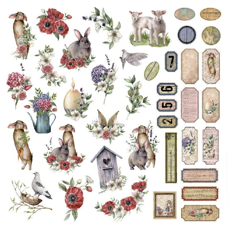 Animal And Plant Vintage Art Journal Stickers 1