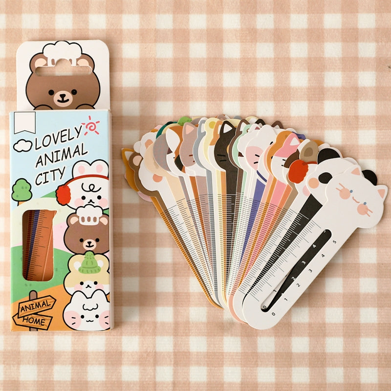 Animal City Cartoon Mini Scale Bookmark Pack s-ku