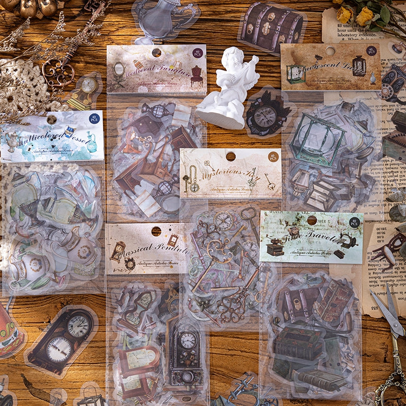einde daarna Optimaal Antieke Klok Meubels Retro Objecten PET Stickers - DIY Ambachtelijke  Stickers | Stempelafdrukken