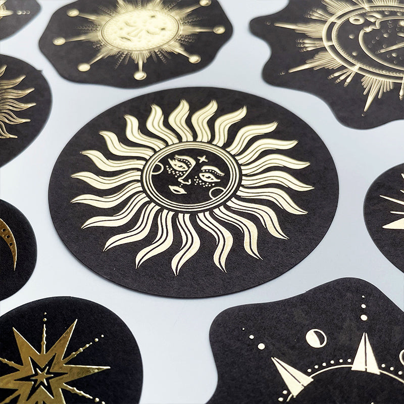Artistic Constellation Girl Cold Stamping Washi Sticker c3
