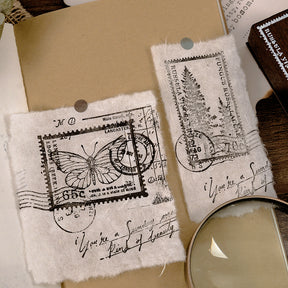 Back In Time Vintage Correspondence Wooden Rubber Stamp b3