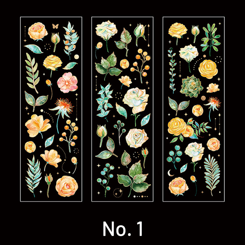 40pcs, Plant Stickers, Flowers Stickers, Photo Album Decoration, Journal,  Planner Sticker, Scrapbook Sticker, Nature Themes 