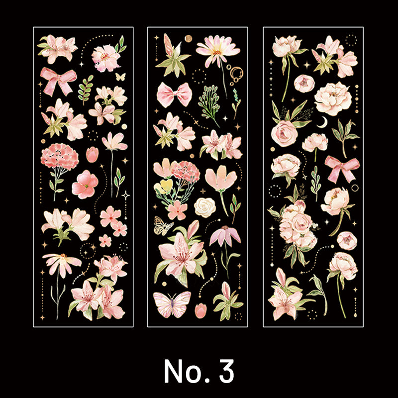 Blossom Garden Vintage Floral Plant Sticker sku-3