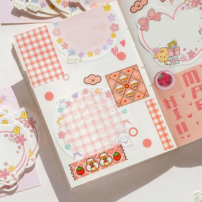 Blossoming Cherry Kawaii Message Memo Note Paper b