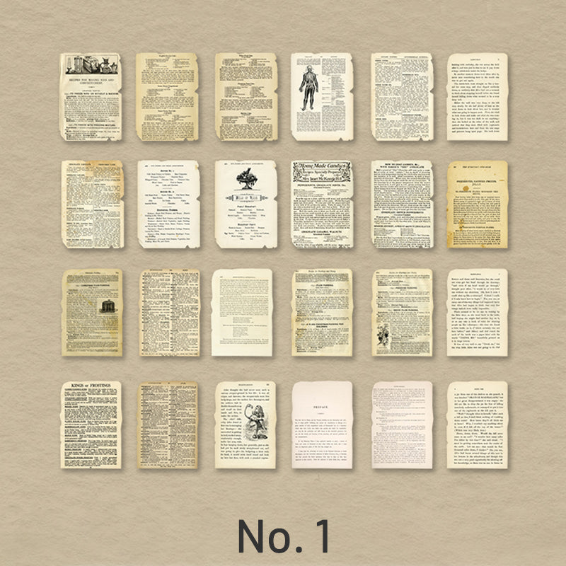 Book Collection Retro DIY Scrapbook Paper sku-2