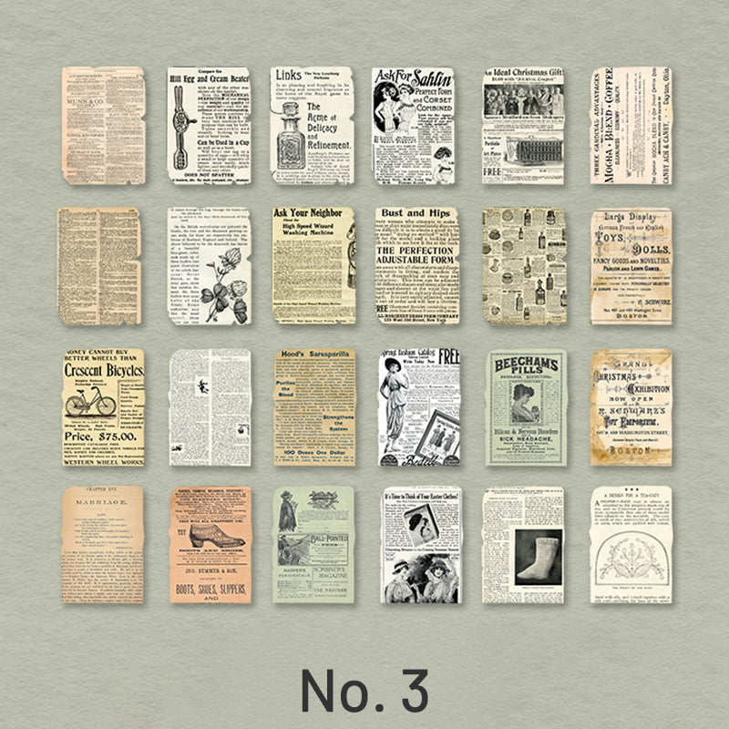 Book Collection Retro DIY Scrapbook Paper sku-3