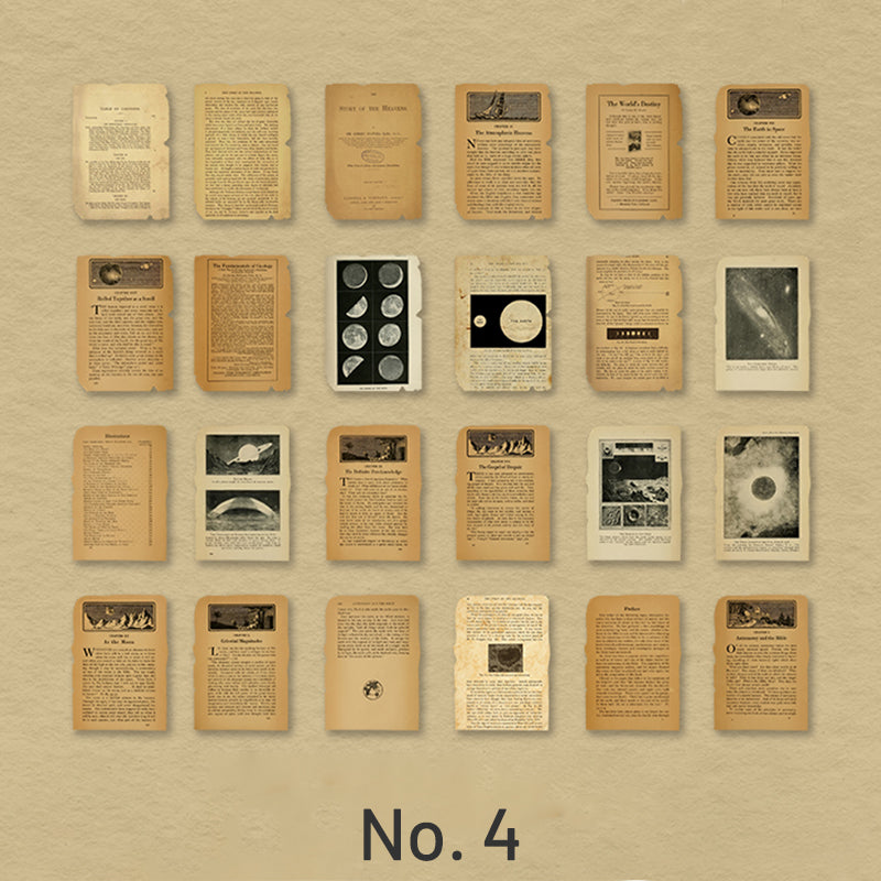 Book Collection Retro DIY Scrapbook Paper sku-4