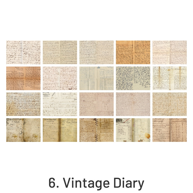 Brief History of Books Vintage Pages Sticker Pack sku-6