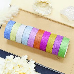 Bright Colored Glitter Washi Tape 胶带亮晶晶3