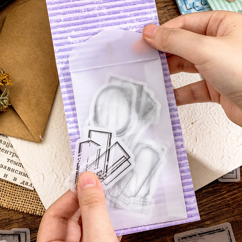 Broken Memories Retro Black & White Sticker Pack b3