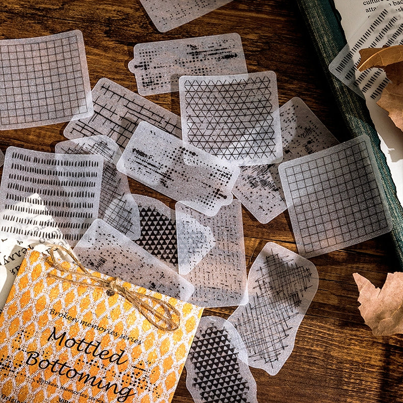 Broken Memories Retro Black & White Sticker Pack b5