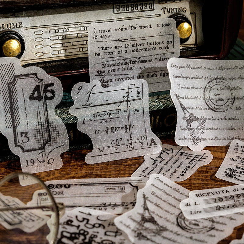 Broken Memories Retro Black & White Sticker Pack c