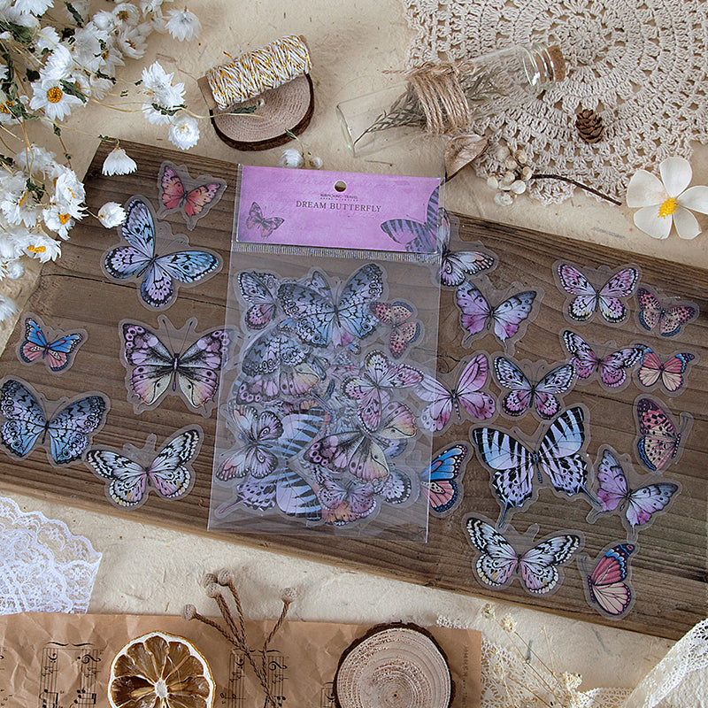 Butterfly Wings Specimen PET Sticker Pack b3
