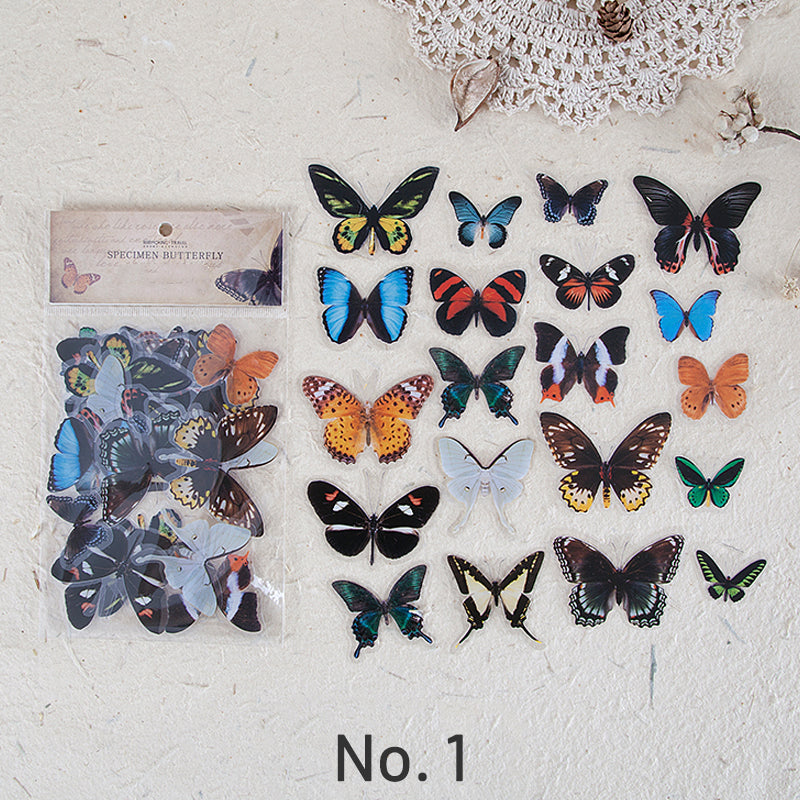 Butterfly Wings Specimen PET Sticker Pack sku-1