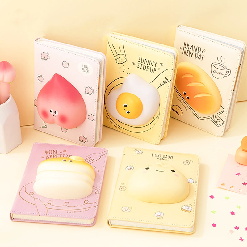 Cartoon Animal Fruit Stress Relief Notebook a2