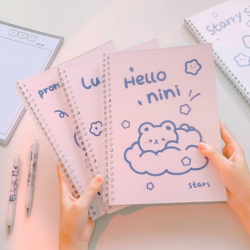 Cartoon Coil Detachable Loose-Leaf Diary Journal Stamprints 1