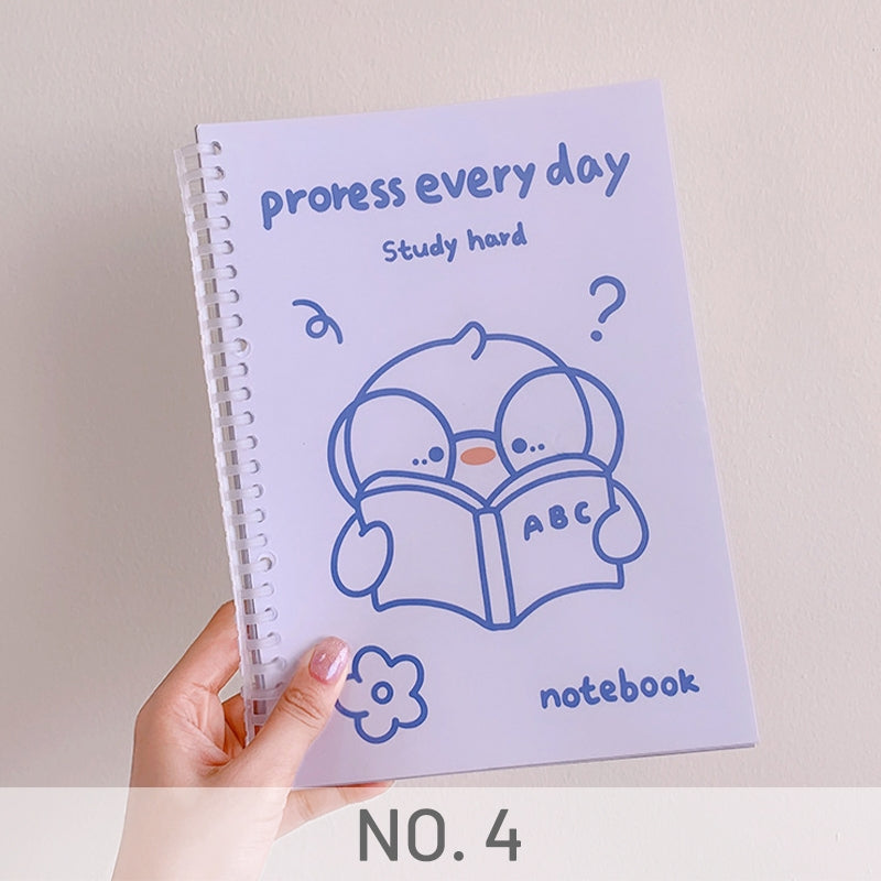 Cartoon Coil Detachable Loose-Leaf Diary Journal Stamprints 7