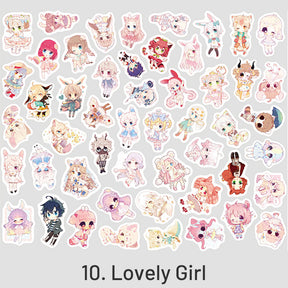 Cartoon Lovely Girlish Washi Sticker Pack sku-10