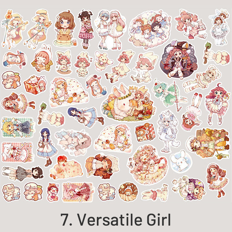 Cartoon Lovely Girlish Washi Sticker Pack sku-7