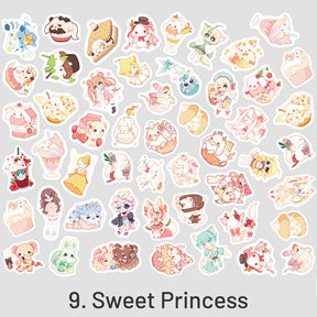 Cartoon Lovely Girlish Washi Sticker Pack sku-9