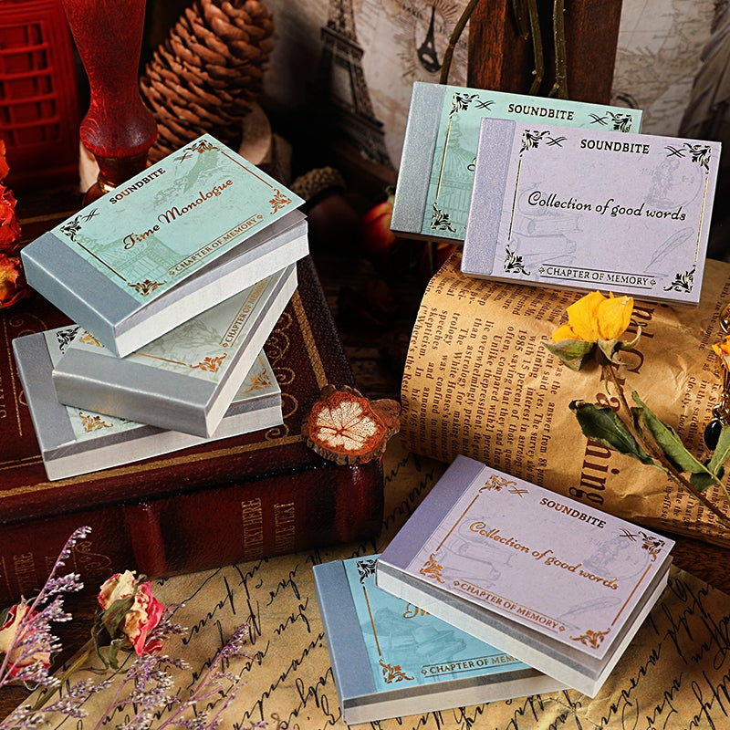 Chapter of Memories Mini Retro English Memo Pad a