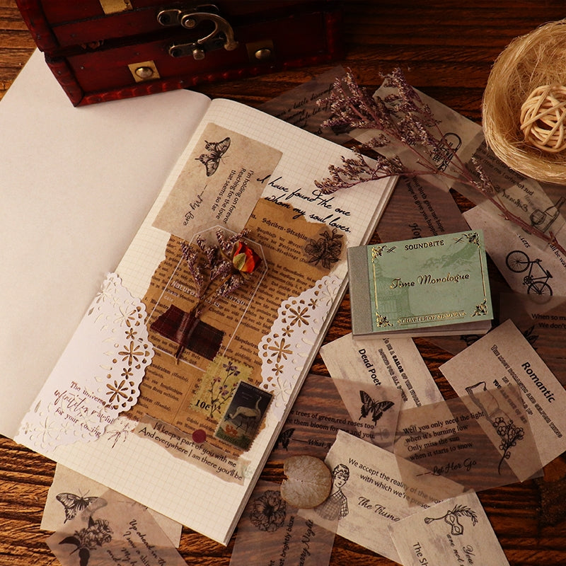 Chapter of Memories Mini Retro English Memo Pad b3