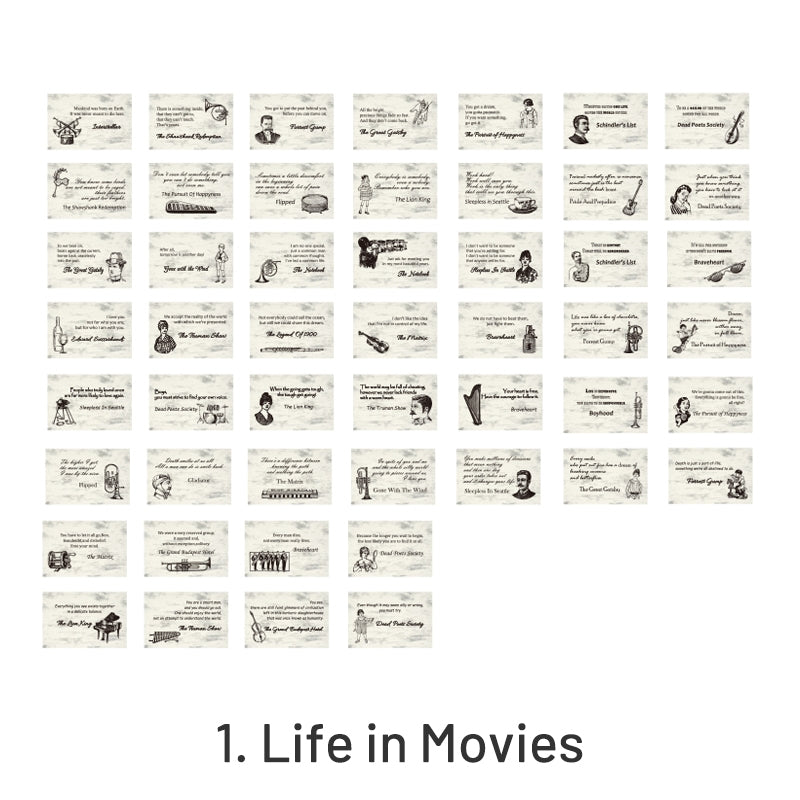Chapter of Memories Mini Retro English Memo Pad sku-1