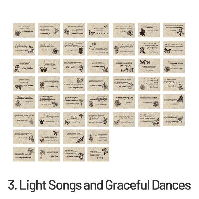 Chapter of Memories Mini Retro English Memo Pad sku-3