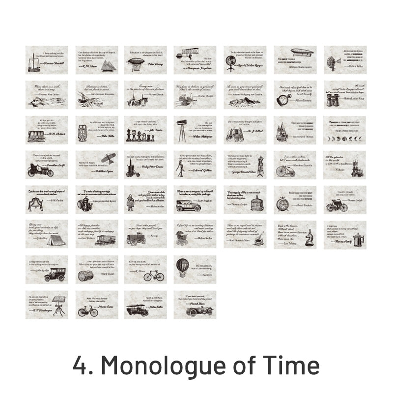 Chapter of Memories Mini Retro English Memo Pad sku-4