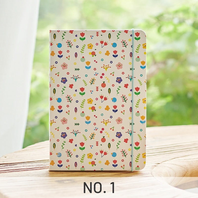 Checkered Floral Notebook sku-1