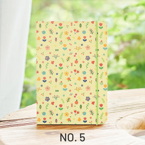 Checkered Floral Notebook sku-5